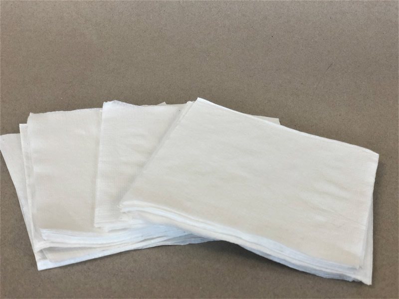 1 Ply White Beverage Sugarcane Napkin